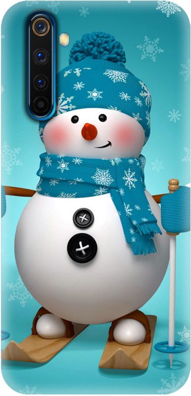 Smutty Back Cover for Realme 6i, RMX2002 - Snowman Print  (Multicolor, Hard Case, Pack of: 1)