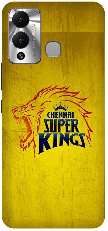 FRONK Back Cover for Infinix HOT 12 Play, X6816C, CHENNAI, SUPER, KINGS, IPL, TEAM, LOGO  (Yellow, Hard Case, Pack of: 1)