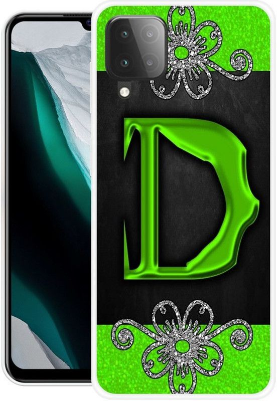NEVYZAP Back Cover for Samsung Galaxy F12  (Black, Green, Grip Case, Silicon, Pack of: 1)