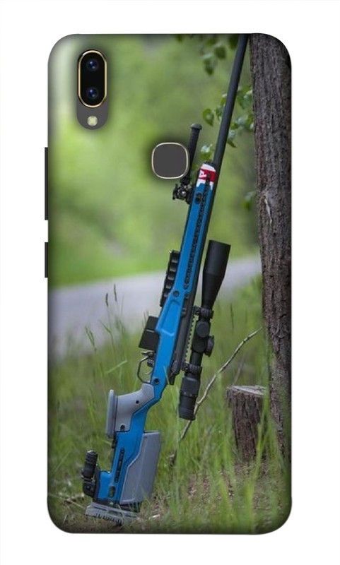 LUCKY MOBI.COM Back Cover for VIVO V9 YOUTH ( gun wallpaper) PRINTED BACK COVER  (Multicolor, Waterproof, Pack of: 1)