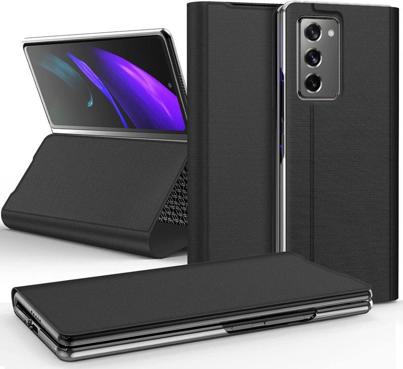 HITFIT Flip Cover for Samsung Galaxy Z Fold 2  (Black, Rugged Armor, Pack of: 1)