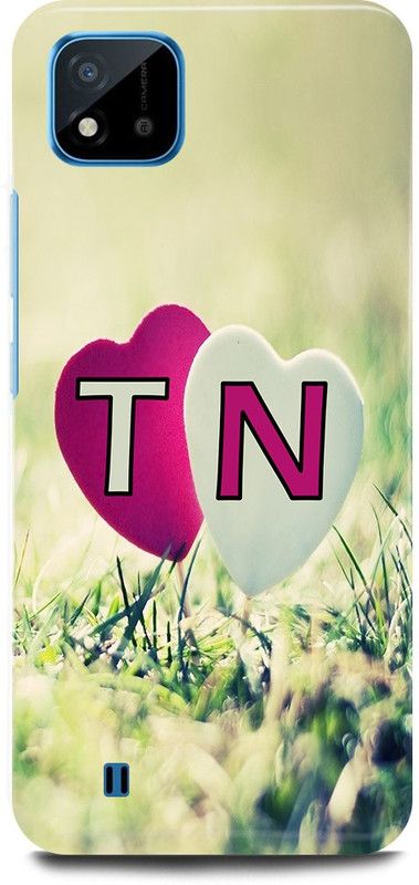 JUGGA Back Cover for Realme C20, RMX3063, T LOVES N NAME,T NAME, N LETTER, ALPHABET,T LOVE N NAME  (Green, Hard Case, Pack of: 1)