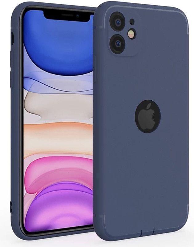 BTC Back Cover for Apple iPhone 11  (Blue, Camera Bump Protector, Silicon, Pack of: 1)