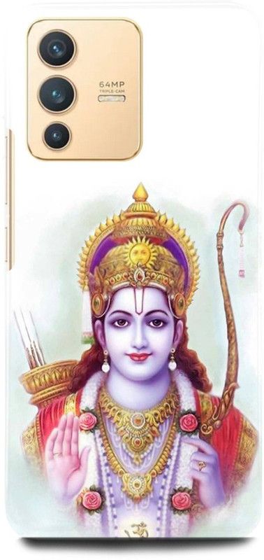 FIKORA Back Cover for Vivo V23 5G , V2130, RAM ,JAI, SHREE, RAM, HANUMANJI  (White, Hard Case, Pack of: 1)
