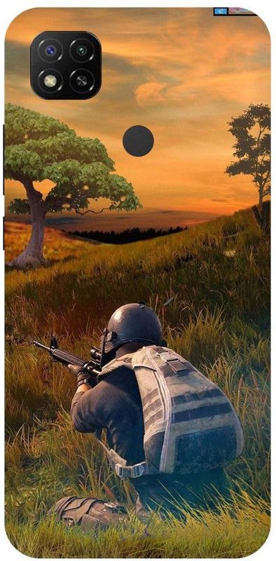 THESTONEWELL Back Cover for Redmi 9 pubg READ white marshmallow  (Multicolor, Waterproof, Pack of: 1)