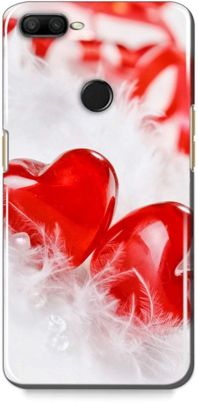 exclusive Back Cover for Oppo F9  (Red, White, Grip Case)