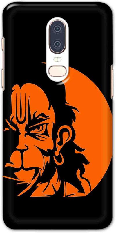 Alve Back Cover for OnePlus 6  (Black, Orange, Pack of: 1)