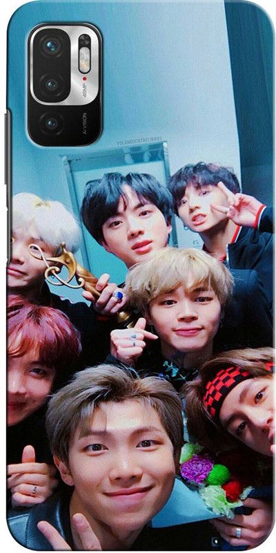 ORBIQE Back Cover for POCO M3 Pro MZB0956IN BTS, V, JUNGBOOK, JIMIN, JIN, BTS ARMY, SINGER, BOY BAND  (Multicolor, Hard Case, Pack of: 1)