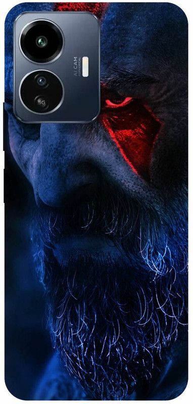 DIKRO Back Cover for IQOO Z6 Lite 5G, I2208, GOD, OF, WAR, GAME, KRATOS  (Blue, Hard Case, Pack of: 1)