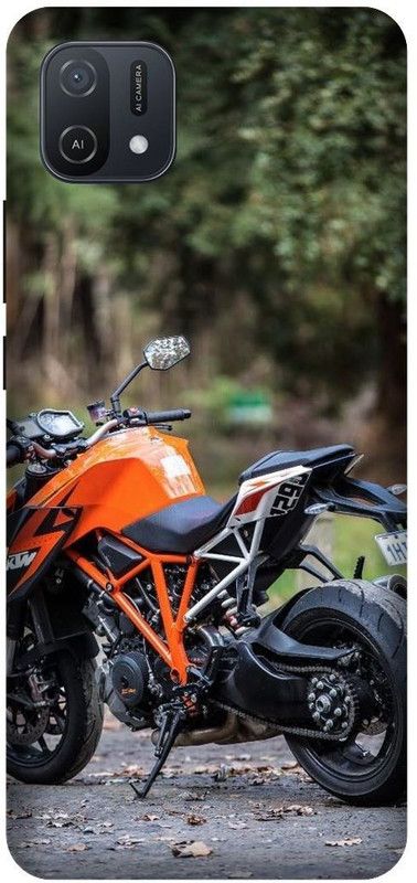 VS PRINT LINK Back Cover for OPPO A16e , CPH2421 ,KTM BIKE,BULLET,Royal Enfield,Printed back cover  (Orange, Hard Case, Pack of: 1)