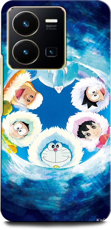 GRAFIQE Back Cover for Vivo Y35 V2205 DORAEMON, NOBITA, CARTOON, FUNNY, CUTE, DORAEMON, DOREMON  (Multicolor, Shock Proof, Pack of: 1)