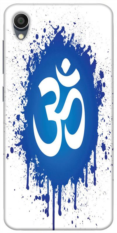 Sswastik Back Cover for Vivo Y91i  (White, Blue, Grip Case, Silicon, Pack of: 1)