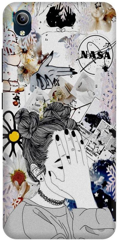 Bluvver Back Cover for Vivo Y90,1908, Printed Cool Girl Back Cover  (Multicolor, Hard Case, Pack of: 1)