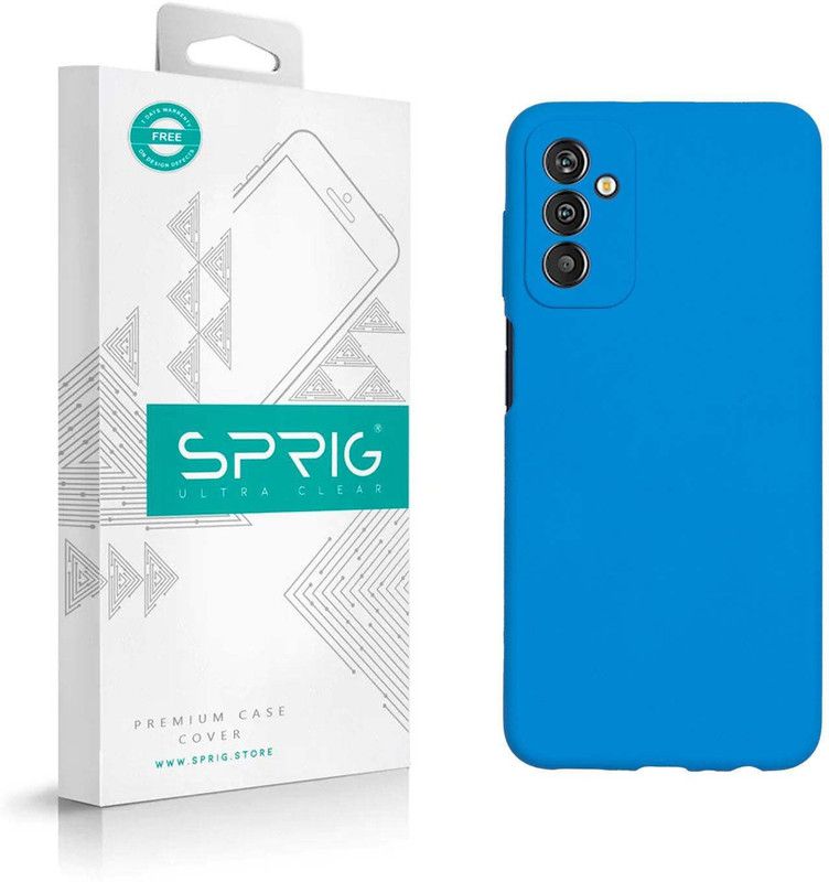 Sprig Liquid Silicone Back Cover for SAMSUNG GALAXY M13, Galaxy M13, Samsung M13  (Blue, Shock Proof, Silicon, Pack of: 1)