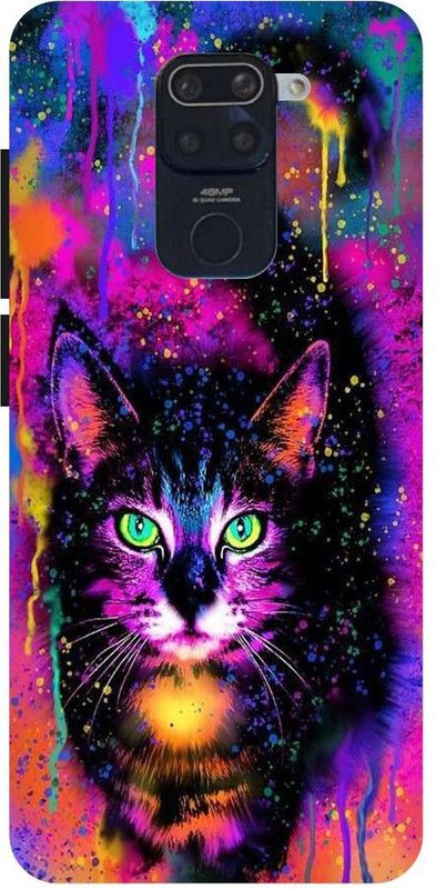 PICHKU Back Cover for REDMI NOTE 9-M2003J15SC-PINK,CAT,MOUSE,MEOW,LOVE,GIRLS,CUTE  (Pink, Hard Case, Pack of: 1)