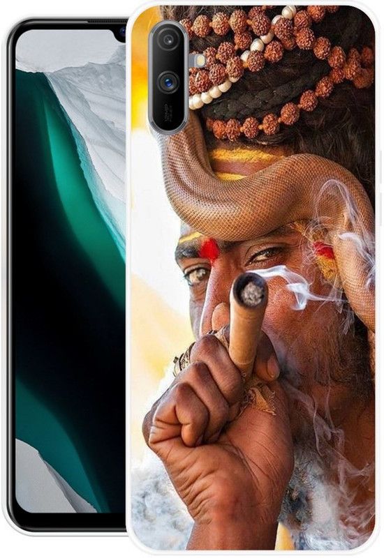 SHIVKUDI Back Cover for Realme C3  (Multicolor, Grip Case, Silicon, Pack of: 1)