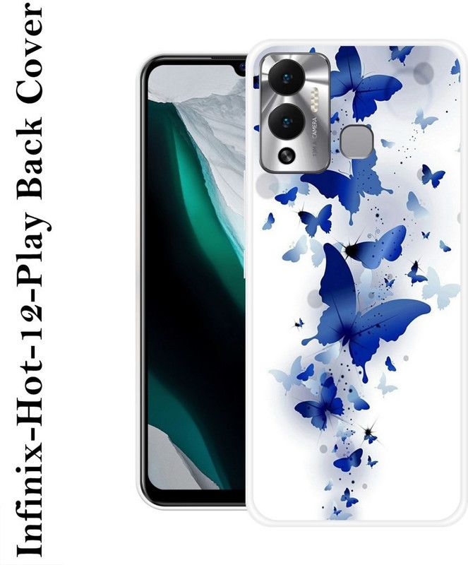 REALKING Back Cover for Infinix Hot 12 Play  (Multicolor, Grip Case, Silicon, Pack of: 1)