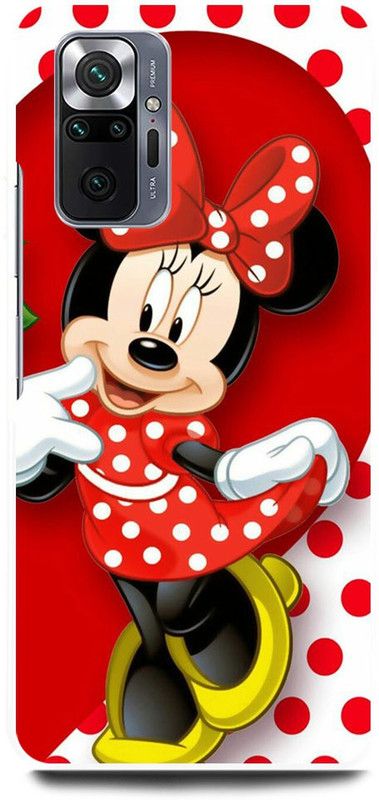 FRONK Back Cover for REDMI Note 10 Pro Max, MICKEY, MOUSE, MINNIE, MOUSE, DOLL  (Red, Hard Case, Pack of: 1)