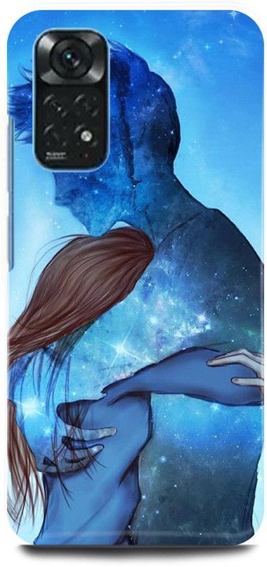 play fast Back Cover for Redmi Note 11 COUPLE, LOVE, CUTE, BOY, GIRL  (Blue, Hard Case, Pack of: 1)