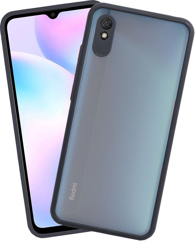 FlareHUB Back Cover for Redmi 9a  (Black, Hard Case, Pack of: 1)