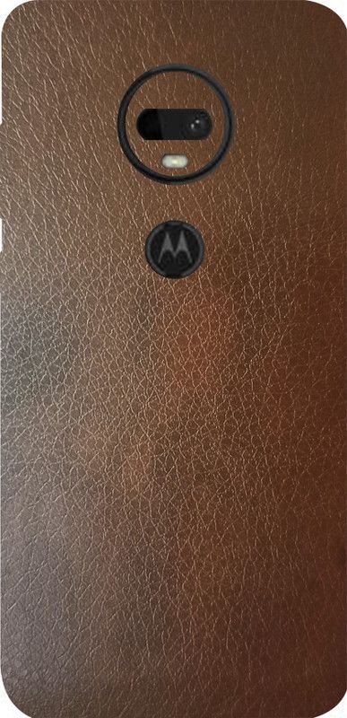 BugguSkin Moto G7, Motorola G7 Mobile Skin  (Ultra Super Brown Leather Skin With High Matte Finish.)