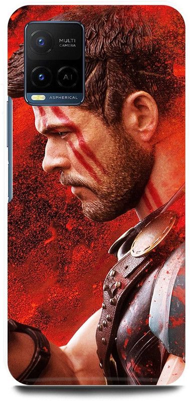 play fast Back Cover for Vivo Y33s, V2109 THOR, AVENGER, AVENGERS  (Red, Hard Case, Pack of: 1)