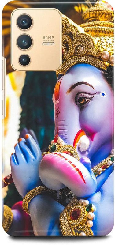 play fast Back Cover for Vivo V23 Pro 5G, V2132 GANESH, JI, GANPATI, GAJANAND, BAPPA, MORIA  (Blue, Hard Case, Pack of: 1)