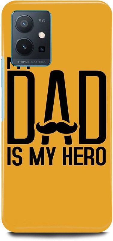 play fast Back Cover for Vivo y75 5G, V2142 MOM, DAD, MOTHER, FATHER, LOVE  (Yellow, Hard Case, Pack of: 1)