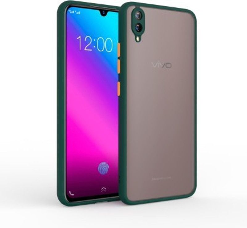Binzokase Back Cover for Vivo V11 Pro  (Green, Camera Bump Protector, Pack of: 1)