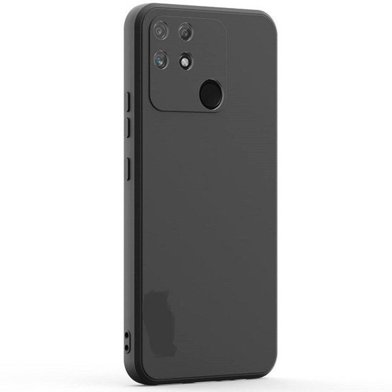 SIMPLIFONE Back Cover for Redmi 10  (Black, Silicon)