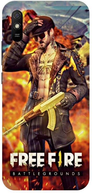 PICHKU Back Cover for REDMI 9A-M2004C3L-PUBG,CHICKEN,DINNER,KAR98,M416,AKM,AWM,BOYS,GIRLS,FREE,FIRE  (Yellow, Hard Case, Pack of: 1)