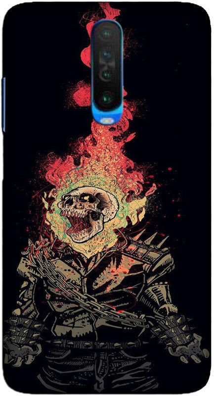 CROKIAN Back Cover for POCO X2 Ghost Rider Back Cover  (Multicolor, Hard Case, Pack of: 1)