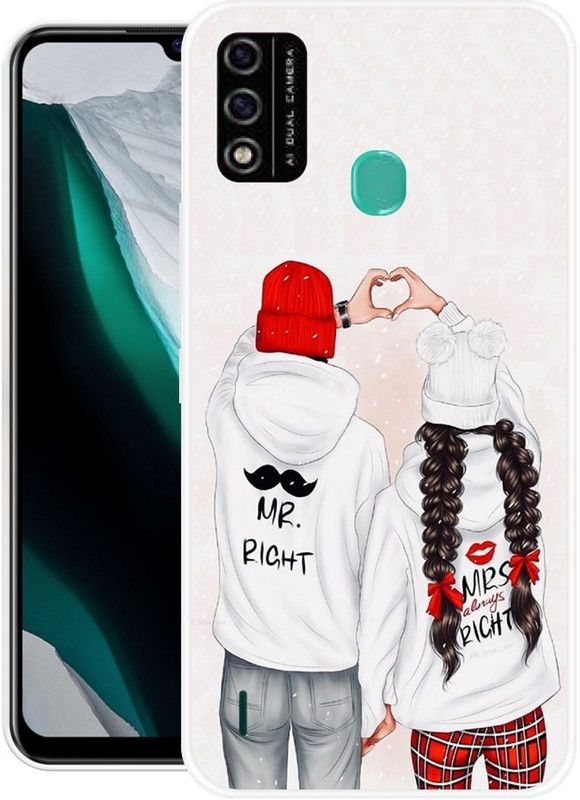 BAILAN Back Cover for Itel A48  (Multicolor, Grip Case, Silicon, Pack of: 1)