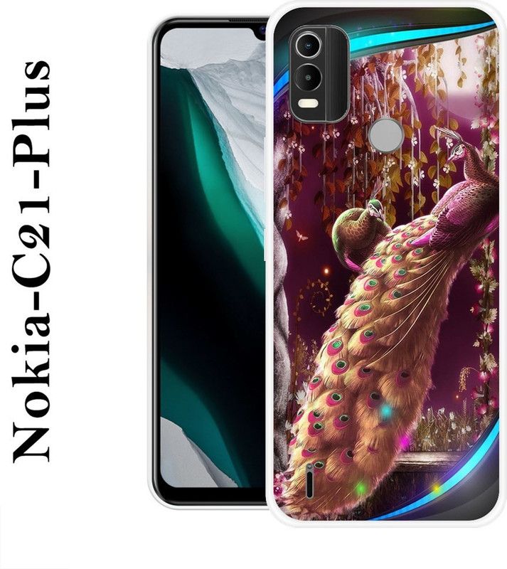 JATLAND Back Cover for Nokia C21 Plus  (Multicolor, Grip Case, Silicon)