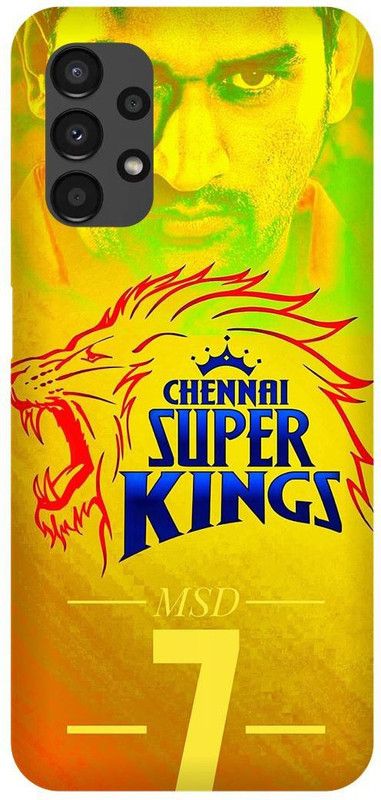 play fast Back Cover for SAMSUNG Galaxy A13, MS, DHONI, MAHENDRA,SINGH, DHONI  (Yellow, Hard Case, Pack of: 1)