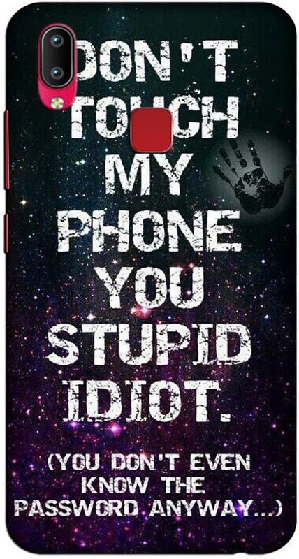 CROKIAN Back Cover for Vivo Y95 Don’t touch my phone Back Cover  (Multicolor, Hard Case, Pack of: 1)
