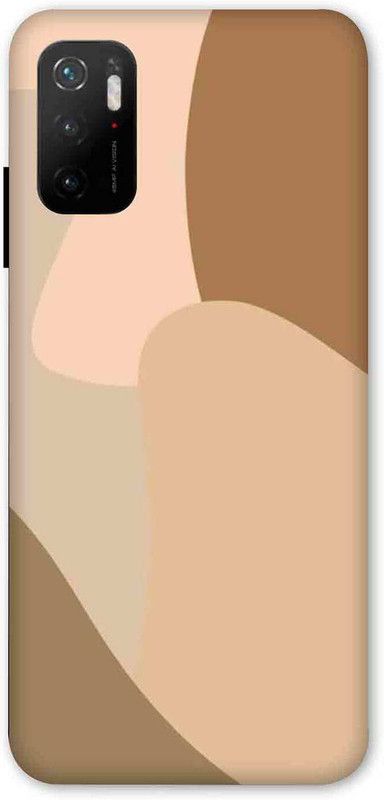 NDCOM Back Cover for POCO M3 Pro 5G Brown Colors Printed  (Multicolor, Hard Case, Pack of: 1)