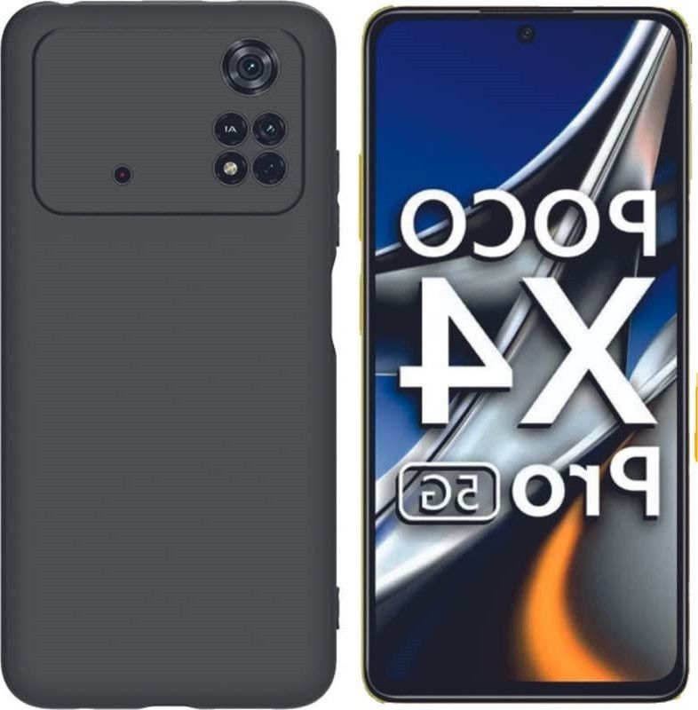 Phone Back Cover Bumper Case for POCO M4 Pro 4G  (Black, Grip Case, Pack of: 1)