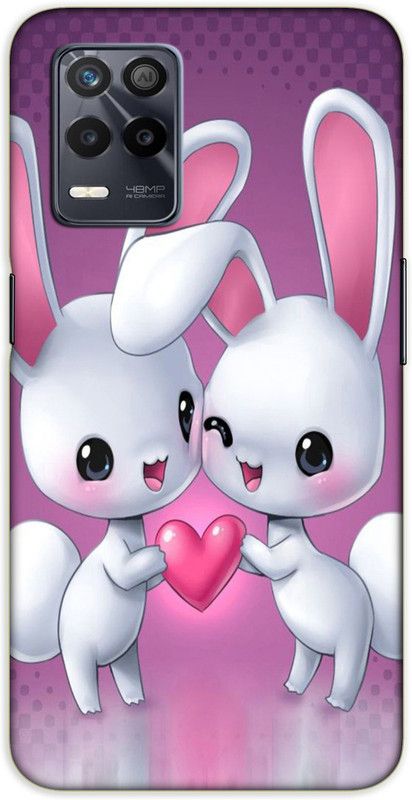 iprinto Back Cover for Realme 9 5G Love Back Cover  (Pink, Hard Case, Pack of: 1)