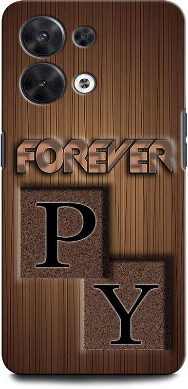 INTELLIZE Back Cover for OPPO Reno8 5G PY, P LOVE Y, Y LOVE P, P LETTER, Y LETTER, PY NAME  (Multicolor, Hard Case, Pack of: 1)