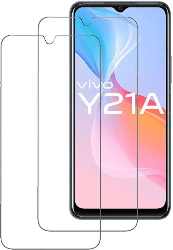 INFINITYWORLD Tempered Glass Guard for Vivo Y21A  (Pack of 2)
