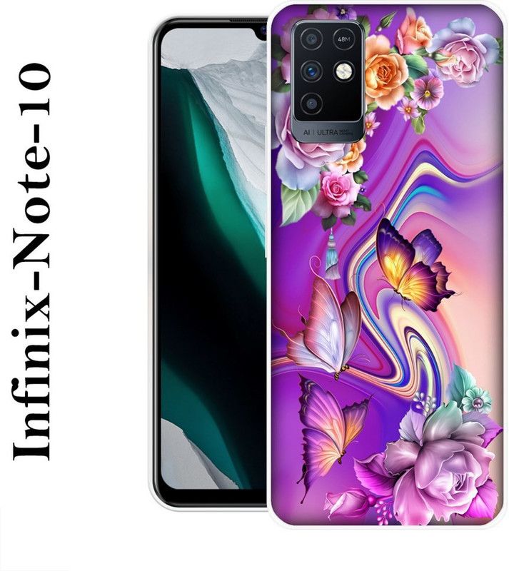 JATLAND Back Cover for Infinix Note 10  (Multicolor, Grip Case, Silicon)