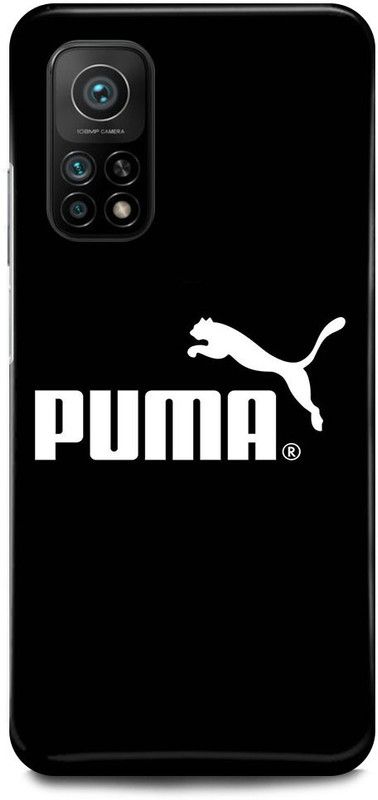 FUGGA Back Cover for Mi 10T , PUMA, LOGO, SIGN, PANTHER, LION, RED, PUMA  (Black, Hard Case, Pack of: 1)