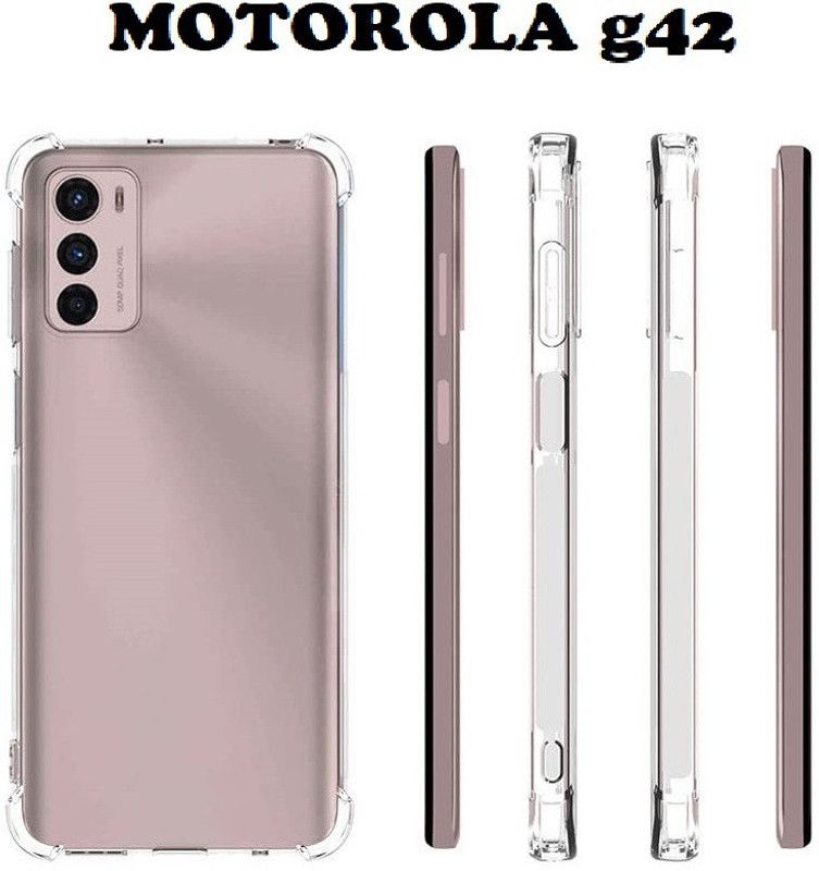ASVALBUY Back Cover for MOTOROLA G42, MOTO G42, MOTOROLA MOTO G42  (Transparent, Grip Case, Silicon, Pack of: 1)
