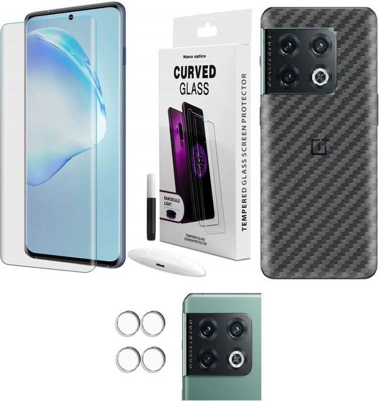 COVER CAPITAL Front and Back Tempered Glass for Oneplus 10 Pro  (Pack of 3)