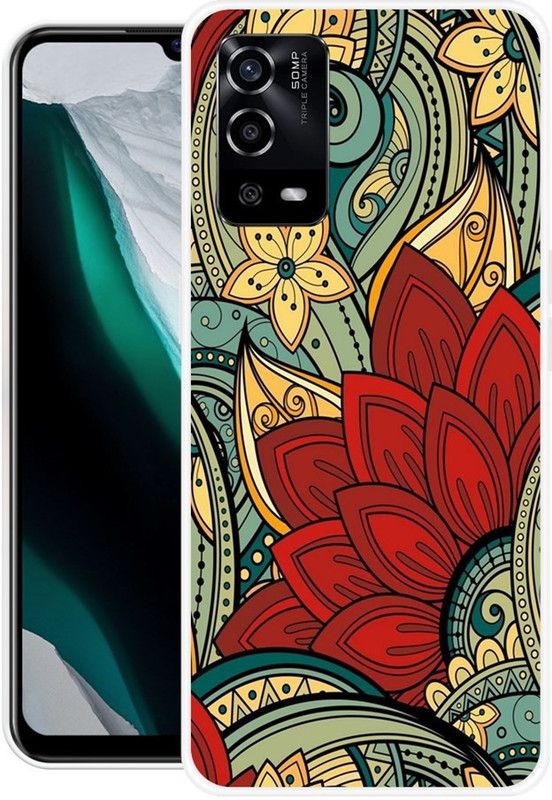 INDIALAND Back Cover for Oppo A55 4G  (Multicolor, Silicon)
