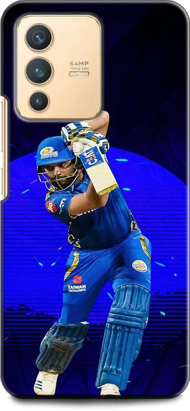 Wall Art Back Cover for Vivo V23 PRO (5G) ROHIT SHARMA, BCCI,CRICKETER, INDIAN KHILADI, IPL, MI, T20  (Multicolor, Dual Protection, Pack of: 1)