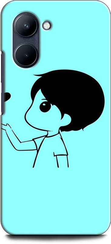 WallCraft Back Cover for Realme C33, RMX3624 BOY, LOVE, HEART, ANIME, CARTOON, CUTE, FUNNY  (Multicolor, Dual Protection, Pack of: 1)