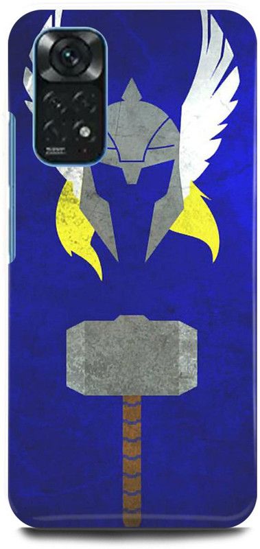 FIKORA Back Cover for POCO M4 Pro 4G, THOR, HAMMER, AVENGER, AVENGERS  (Blue, Hard Case, Pack of: 1)