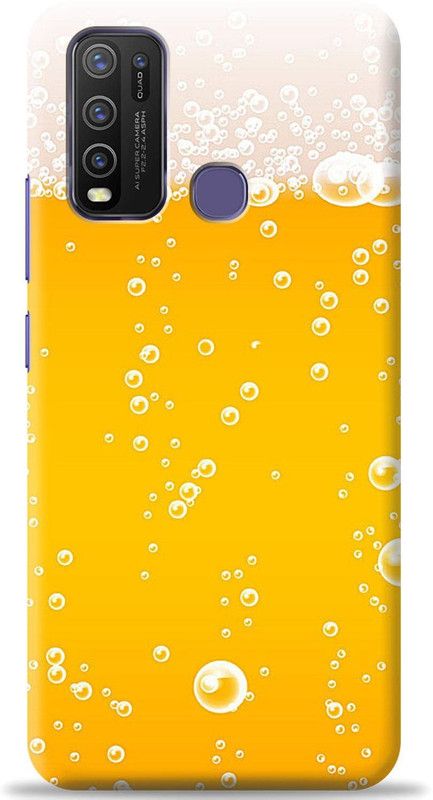Crafter Back Cover for Vivo Y30  (Gold, Shock Proof, Pack of: 1)